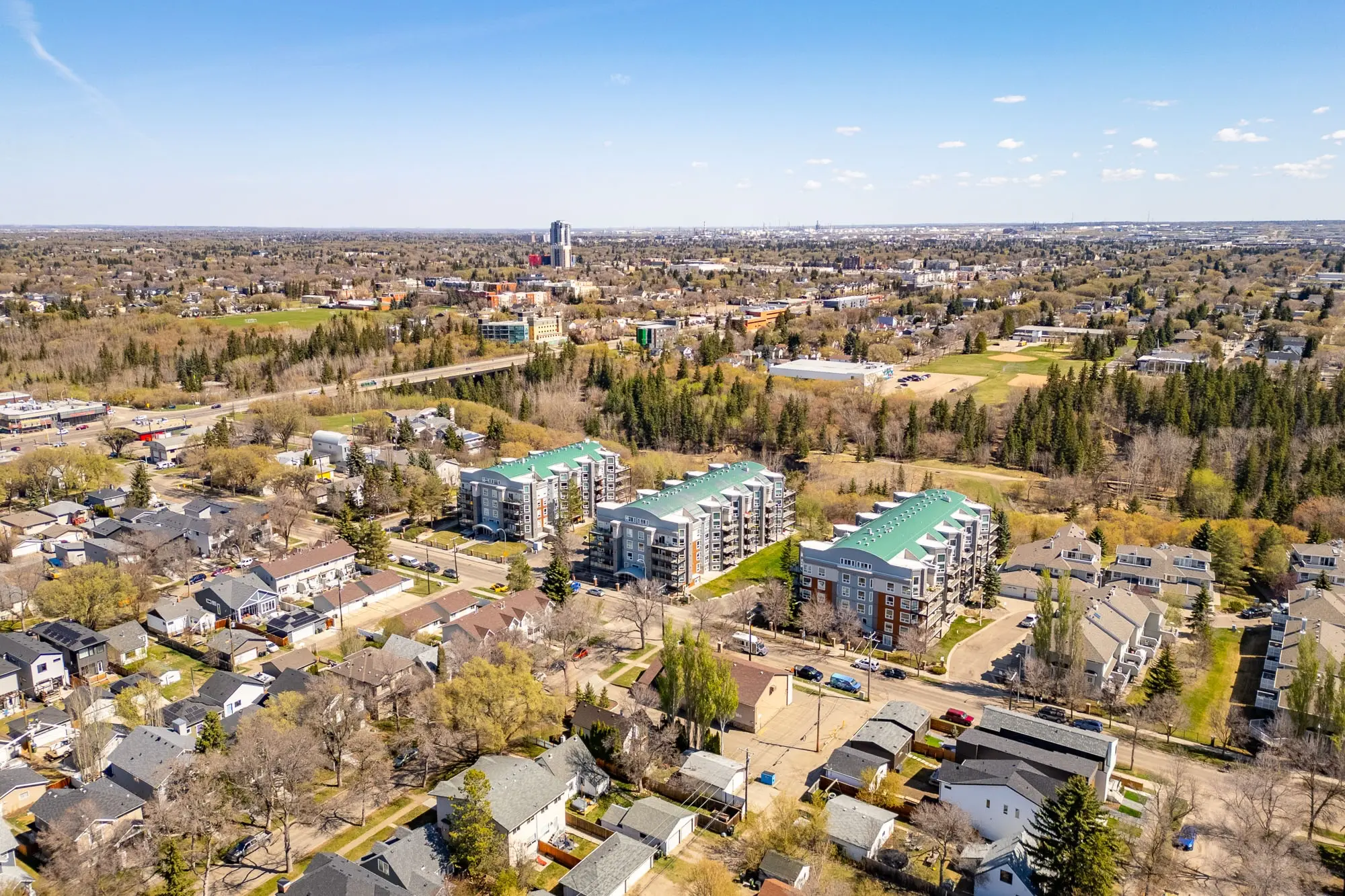 University of Alberta area, Aerial view